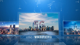 科技企业旋转图文展示AE模板