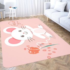 儿童可爱卡通小白兔地毯