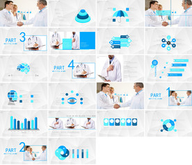 清新医疗医药医生工作PPT模板