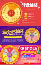 淘宝天猫电商抽奖转盘模板