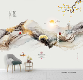 壁画 墙饰 新中式装饰画