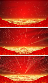 大气红色颁奖背景