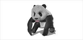 熊猫模型SU