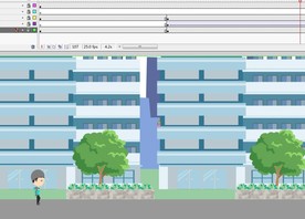 高楼高空坠物砸到人18秒动画