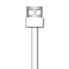 白色USB简约风数据线