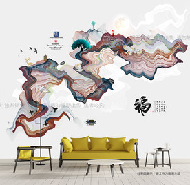 山水画 水墨画 新中式 写意画