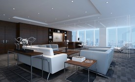 老板房办公室设计效果图