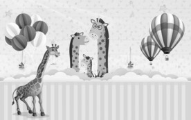 鹿北欧新装饰画 TIF分层