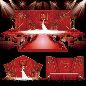 红色主题婚礼