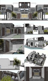 四合院建筑模型