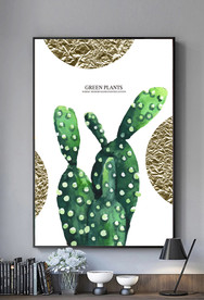 现代北欧小清新植物装饰画