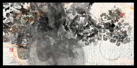 新中式荷花装饰画