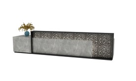 简约接待台3d模型