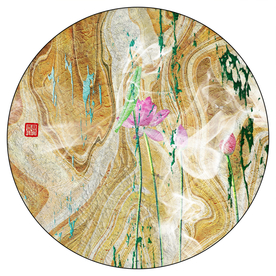 水墨荷花装饰画