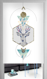 门帘窗帘卷帘遮光帘卷帘图案