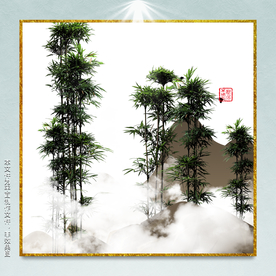 现代抽象意境水墨画