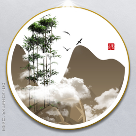 现代组合无框画