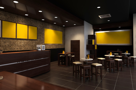 咖啡店铺店面样机