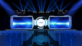 科技感发布会舞台带psd文件