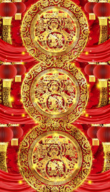 鼠年春字背景视频AE模板