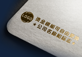 logo标志烫金样机模板