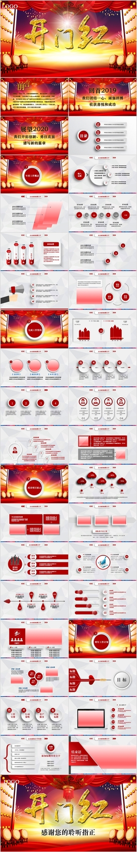 2020年企业开门红ppt