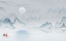 最新山水风景画 TIF分层