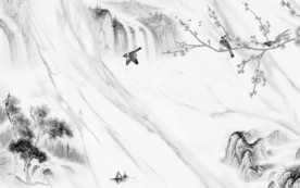 现代 山水爵士白 TIF分层