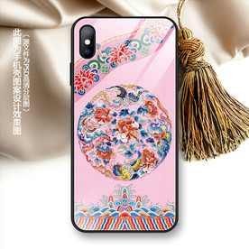 刺绣花纹宫廷古风手机壳