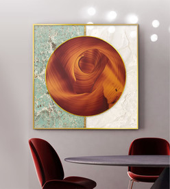 现代简约抽象金箔装饰画