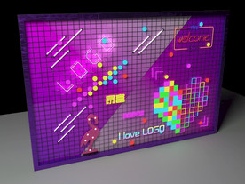 潮流霓虹灯美陈