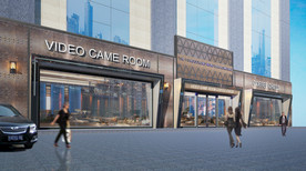 电玩商铺外立面设计效果图
