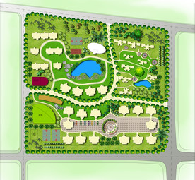 景观图 彩色平面 psd 环艺