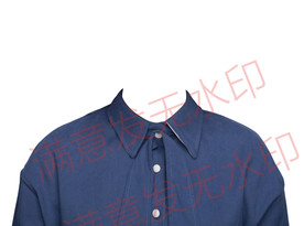 证件照深色衬衫半身衣服模板