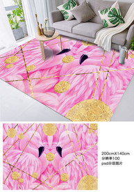 粉红色火鸟地毯