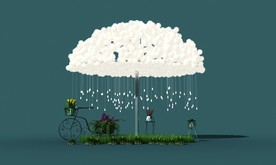 灯云树签到合影墙打卡点模型