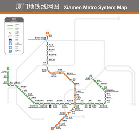 厦门地铁线网图2019版