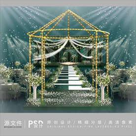 墨绿色婚礼效果图