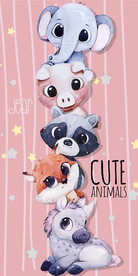 可爱卡通动物大眼萌装饰画玄关