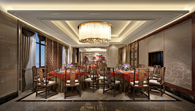酒店餐厅中餐厅包房设计效果图