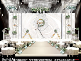 香槟色大理石婚礼