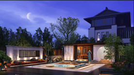 民宿别墅外观效果图