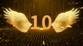 震撼翅膀倒计时AE模板