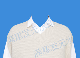 证件照便装毛衣服模板