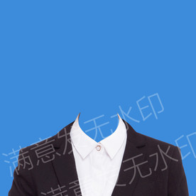 女性西装证件照半身正装衣服模板