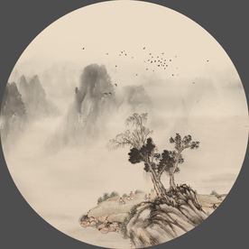 新中式山水 禅意山水装饰画