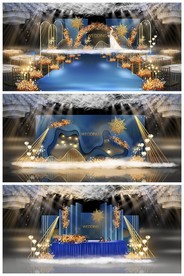 婚礼效果图蓝色