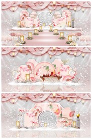 粉色婚礼效果图