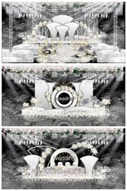 灰色婚礼效果图