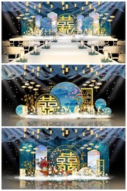 复古婚礼效果图